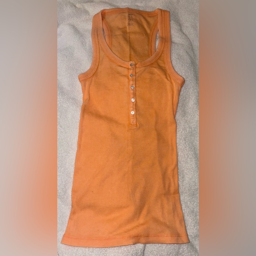 NWOT Aerie Bright Orange Tank Top